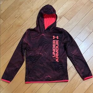 2/$30 Under Armour Kids' Black and Coral Patterned Hoodie